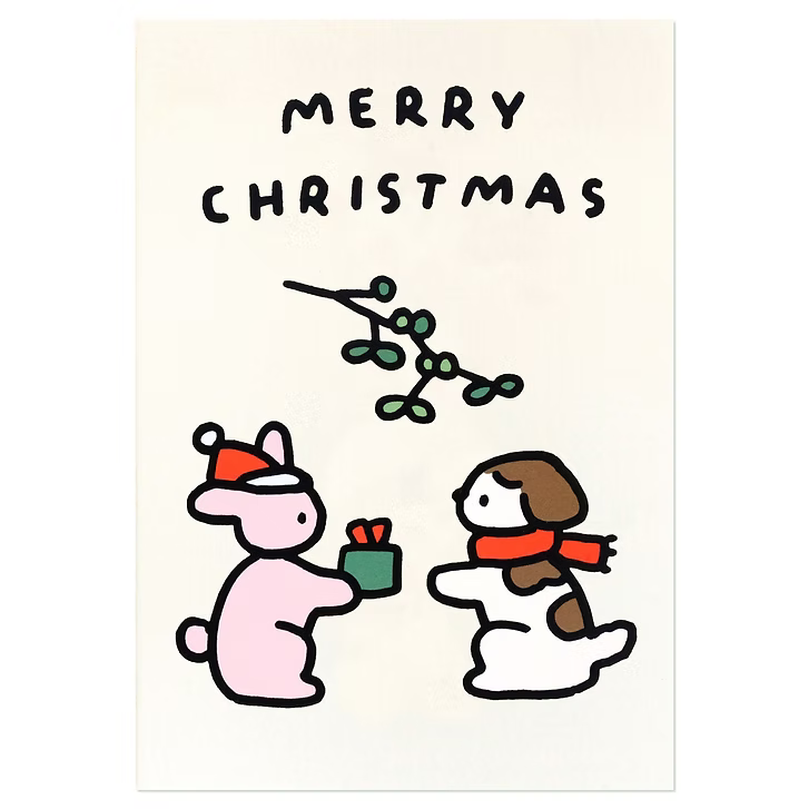 Rabbit & Dog - Merry Christmas
